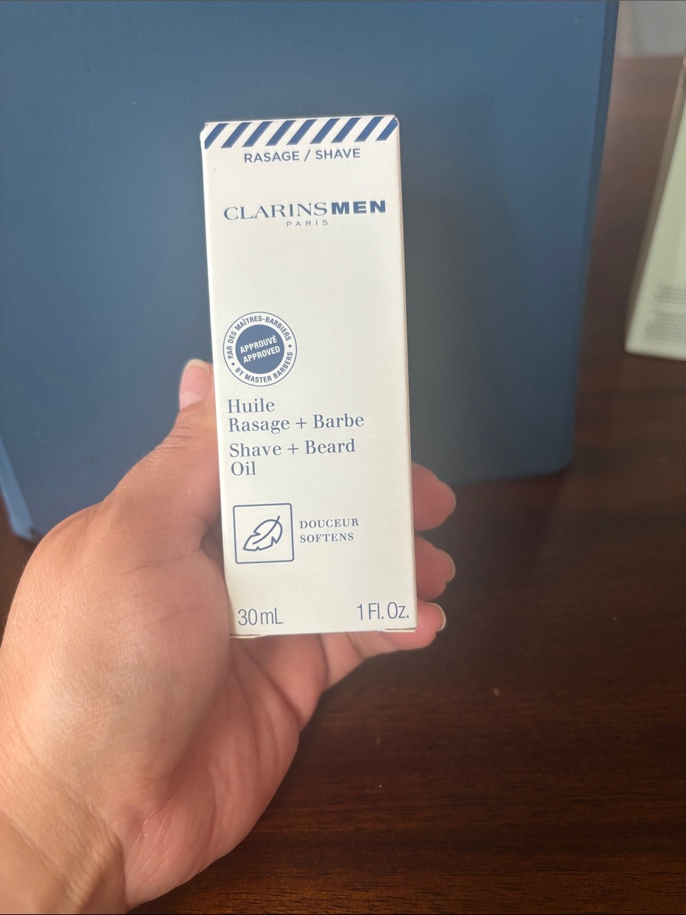 Clarins Men Shave + Beard Oil - White